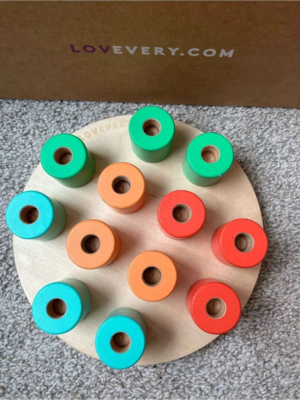 Lovevery Wooden Peg Board Toy - Adventure Play Kit - Complete